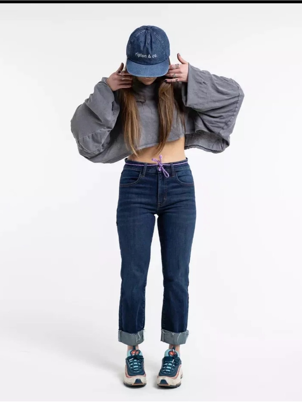 Women’s Ripton & Co. Classic Straight-Leg Jeans — Dark Blue - Picture 3 of 13